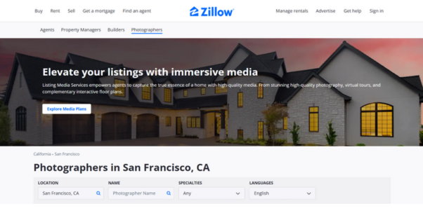 Zillow-Based Top SF Photographers