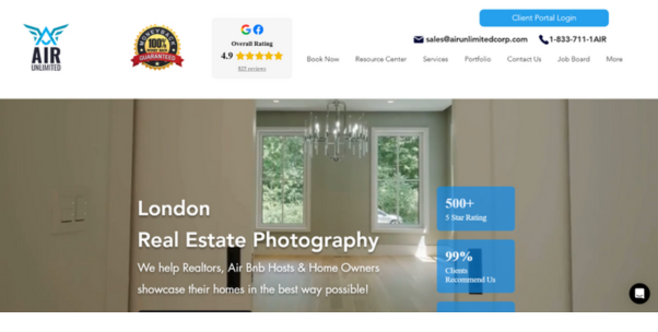 Air Unlimited Corp - Real Estate Photography London
