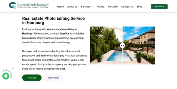 Graphics Arts Solution - Professional Real Estate Editing & Photography Support