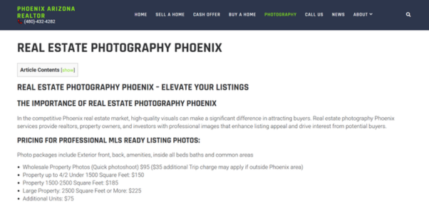 Phoenix Arizona Realtor – Real Estate Photography