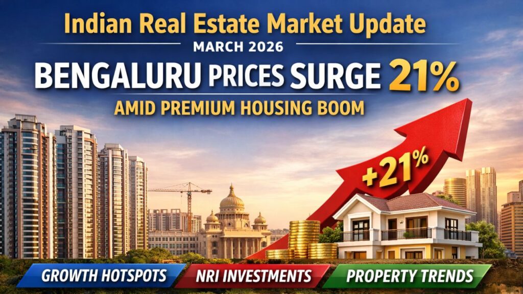 Indian Real Estate Market Update March 2026: Bengaluru Prices Surge 21% Amid Premium Housing Boom