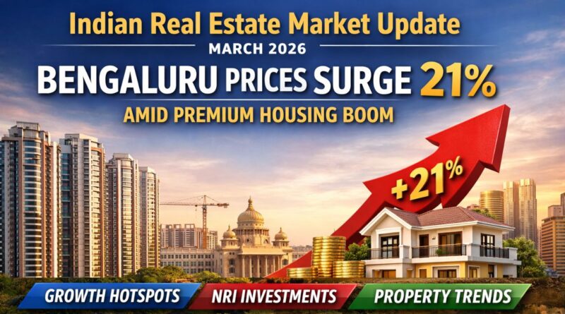 Indian Real Estate Market Update March 2026: Bengaluru Prices Surge 21% Amid Premium Housing Boom