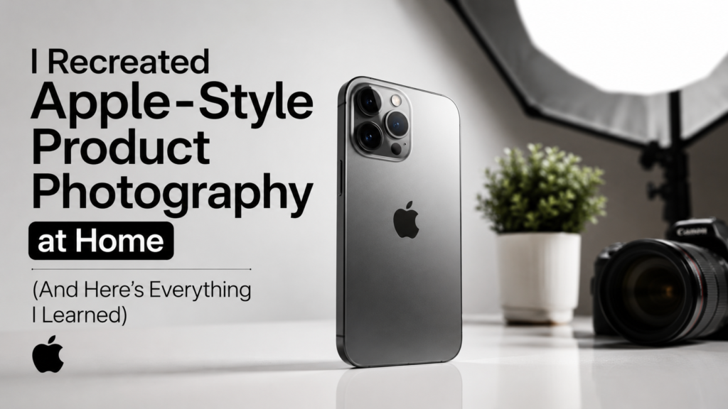 I Recreated Apple-Style Product Photography at Home (And Here’s Everything I Learned)