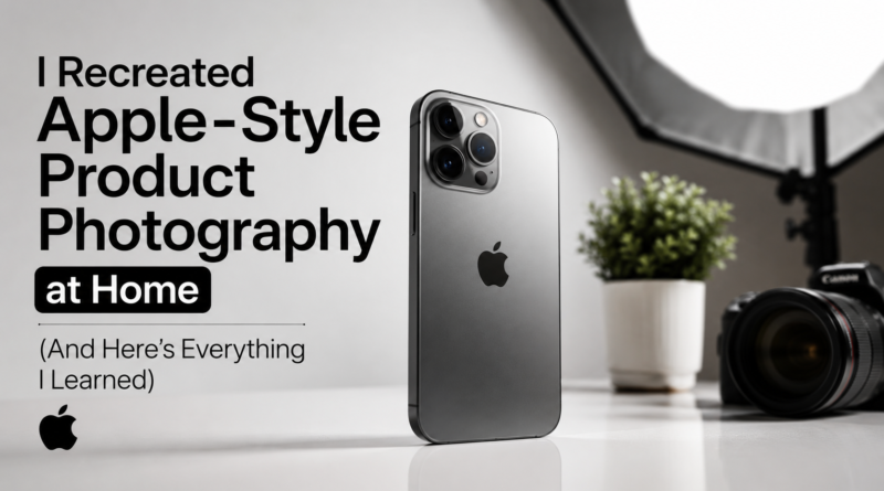 I Recreated Apple-Style Product Photography at Home (And Here’s Everything I Learned)