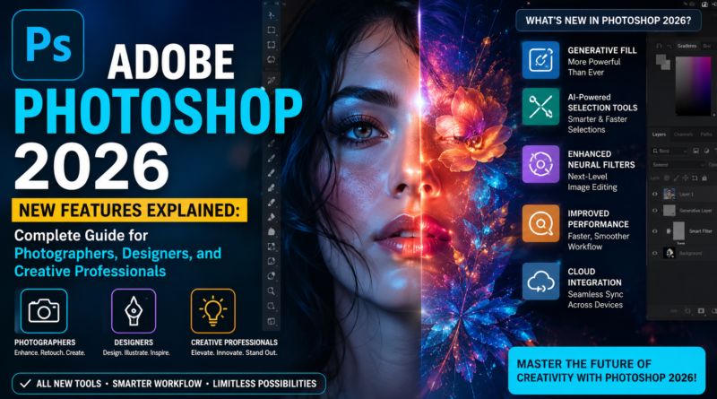 Adobe Photoshop 2026 New Features Explained Complete Guide for Photographers, Designers, and Creative Professionals