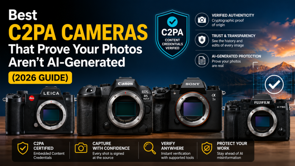 Best C2PA Cameras That Prove Your Photos Aren't AI-Generated (2026 Guide)