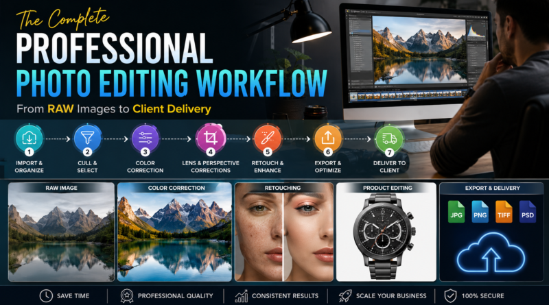The Complete Professional Photo Editing Workflow: From RAW Images to Client Delivery